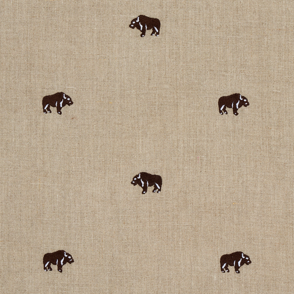 Buffalo Embroidered Linen | NATURAL