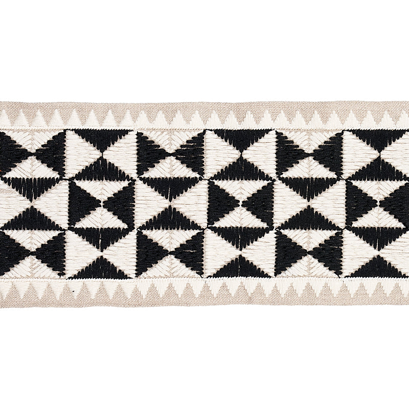 Zulma Embroidered Tape | BLACK