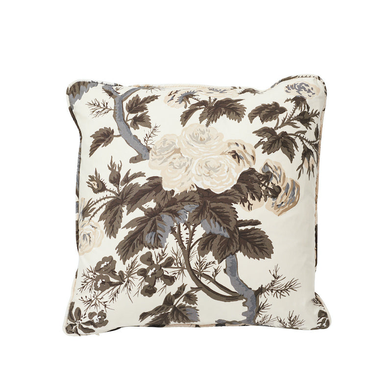 Pyne Hollyhock Pillow | CHARCOAL