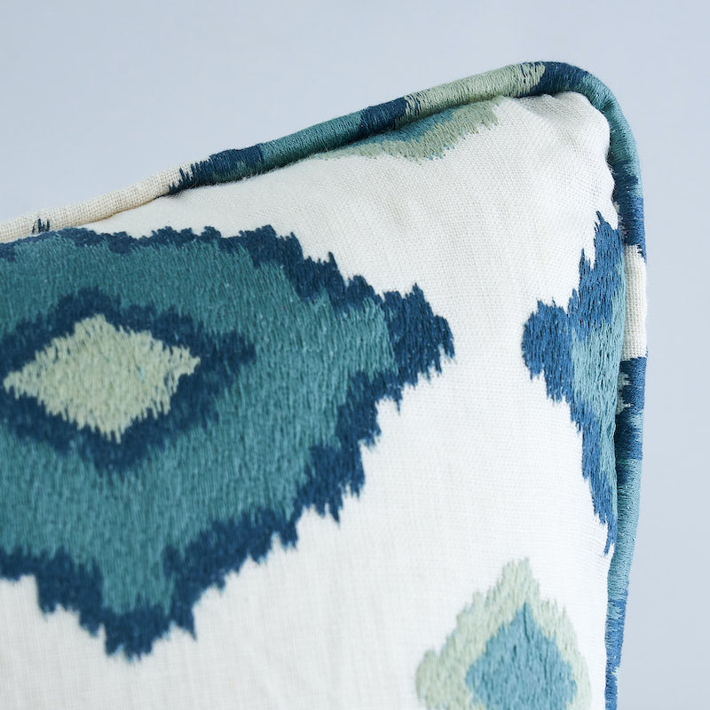 Sikar Embroidery Pillow | Sky Blue
