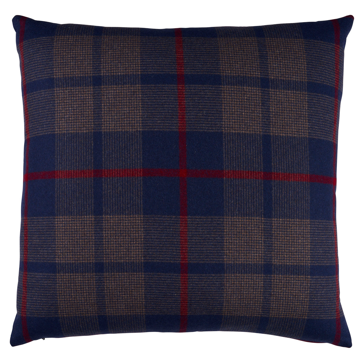 Montana Wool Plaid Pillow | Navy