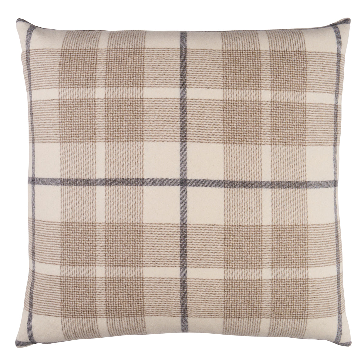 Montana Wool Plaid Pillow | Neutral