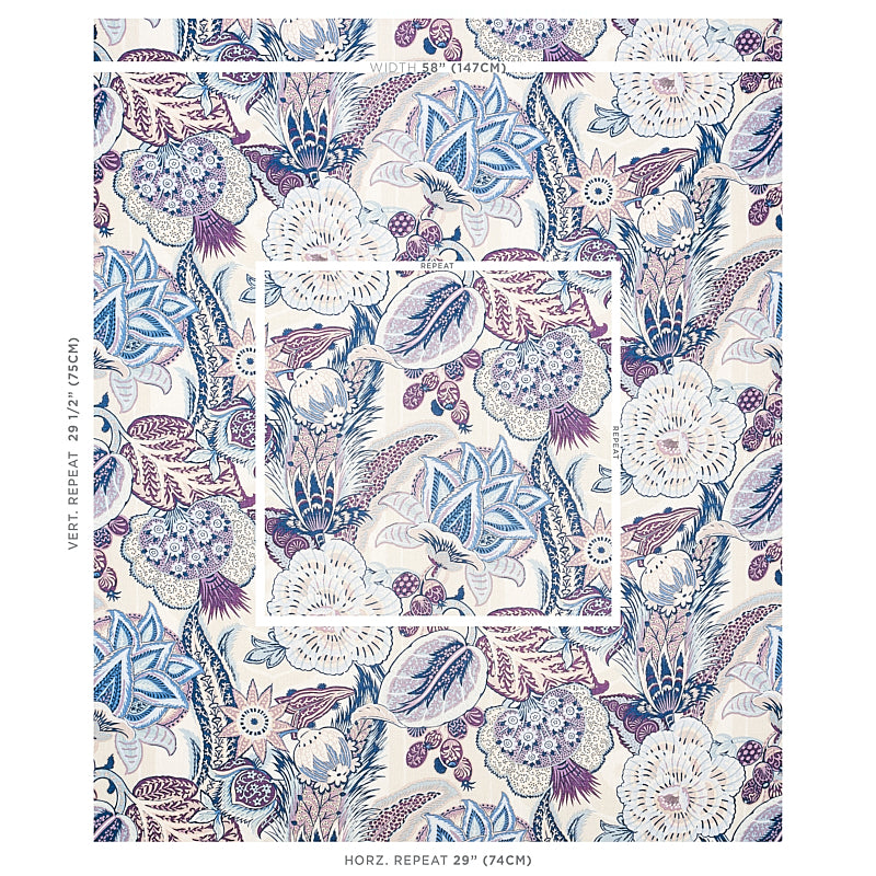 ZANZIBAR LINEN PRINT | Hyacinth