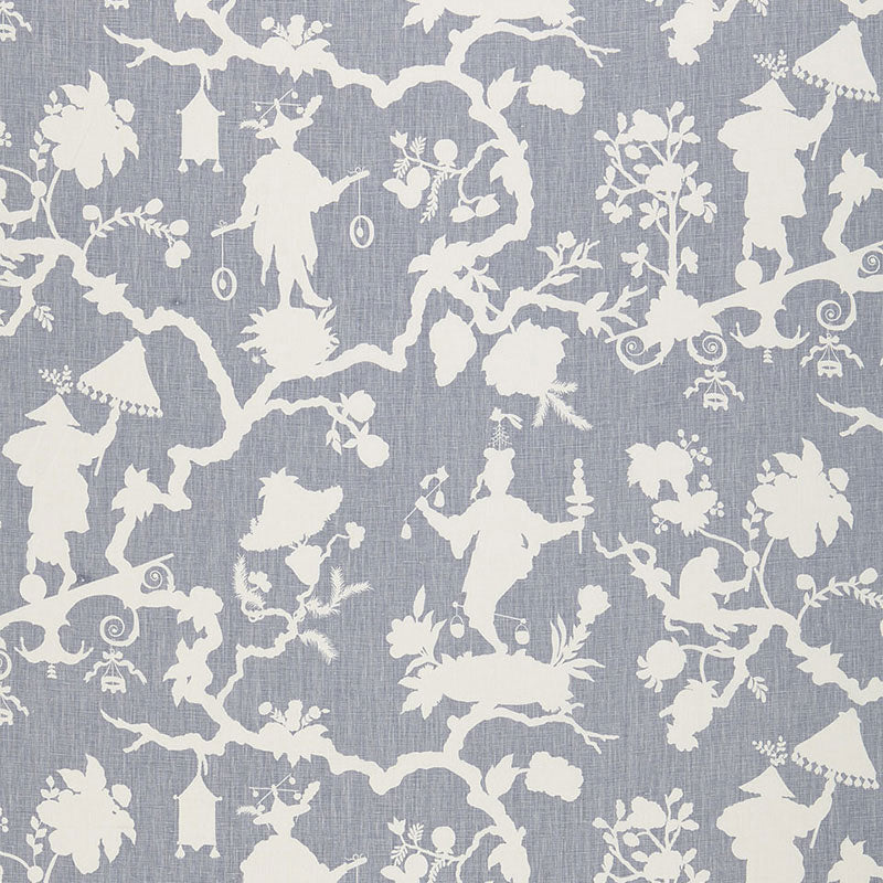 SHANTUNG SILHOUETTE PRINT | Wisteria