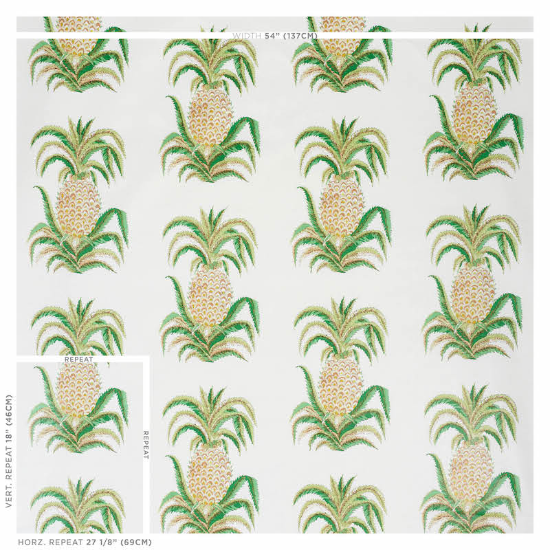 PINEAPPLES CHINTZ | IVORY