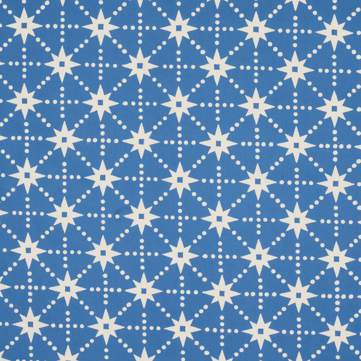 STARS HAND BLOCK PRINT | Blue