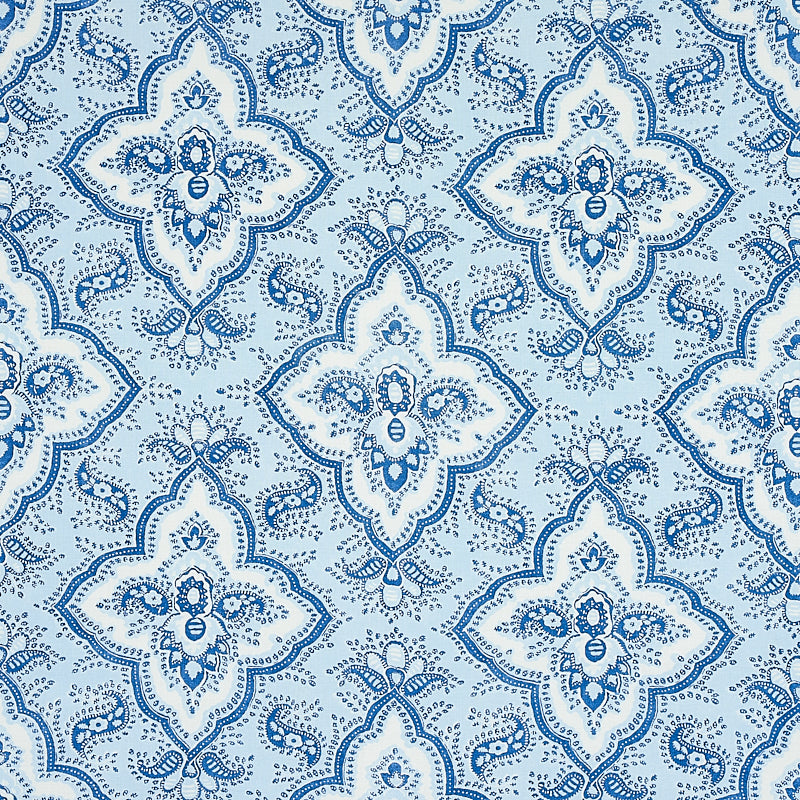 AMALIA MEDALLION HANDMADE PRINT | Blue