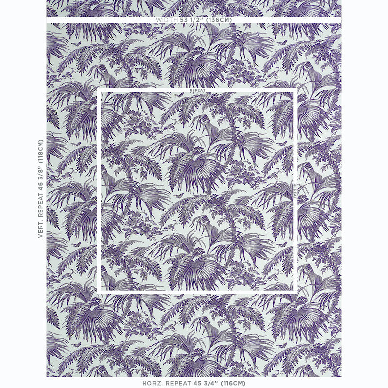 TOILE TROPIQUE | Purple