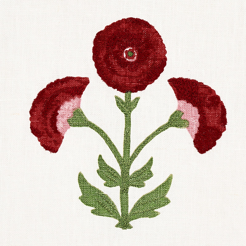 Saranda Flower Embroidery | Cardinal