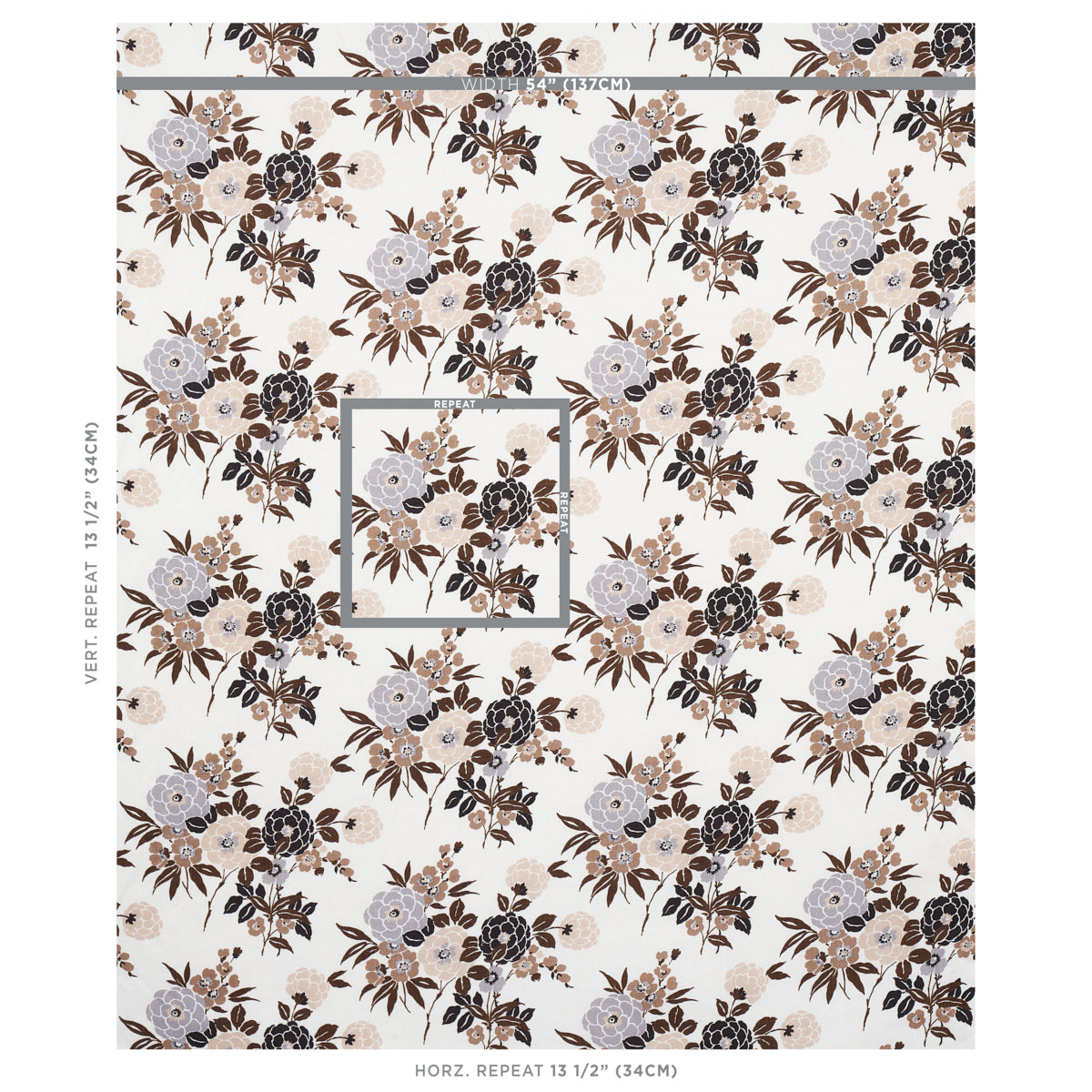 VALENTINA FLORAL | Brown