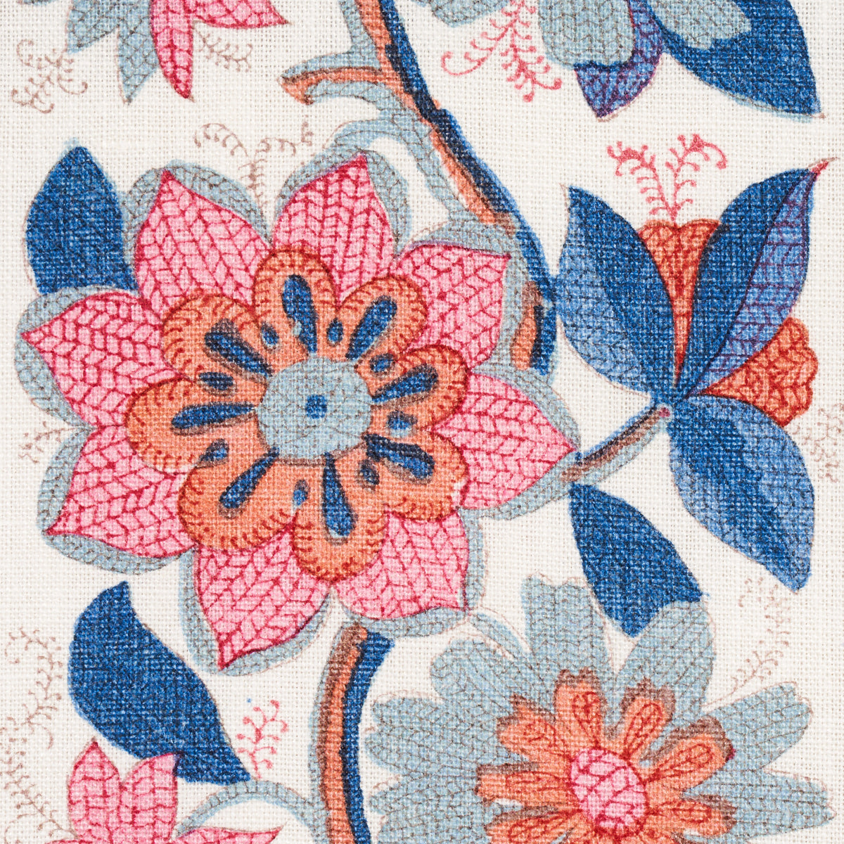 INDALI BORDERED LINEN | ROSE AND INDIGO