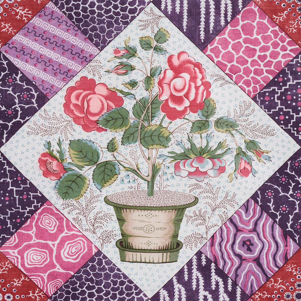 CALDWELL PATCHWORK CHINTZ | Fuchsia And Plum