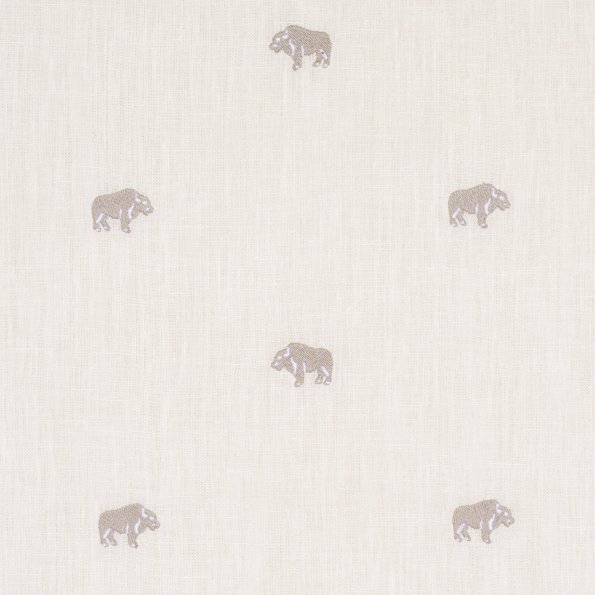 Buffalo Embroidered Linen | IVORY