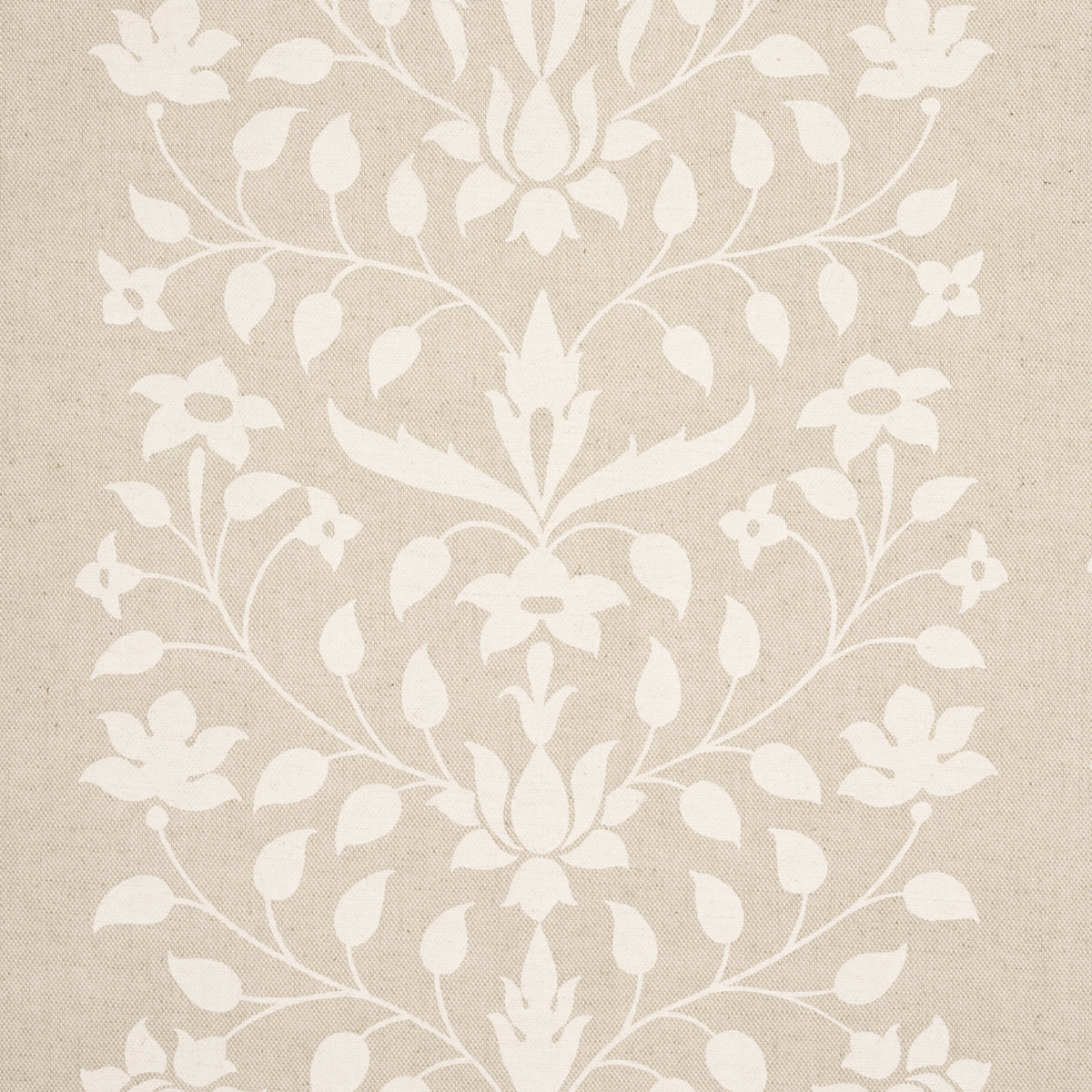 JAIPUR MUGHAL FLOWER | Ivory On Natural