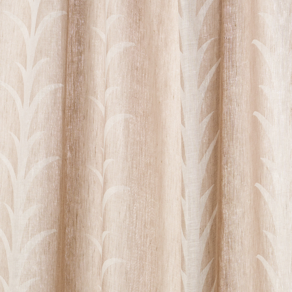 ACANTHUS STRIPE SHEER | TAUPE