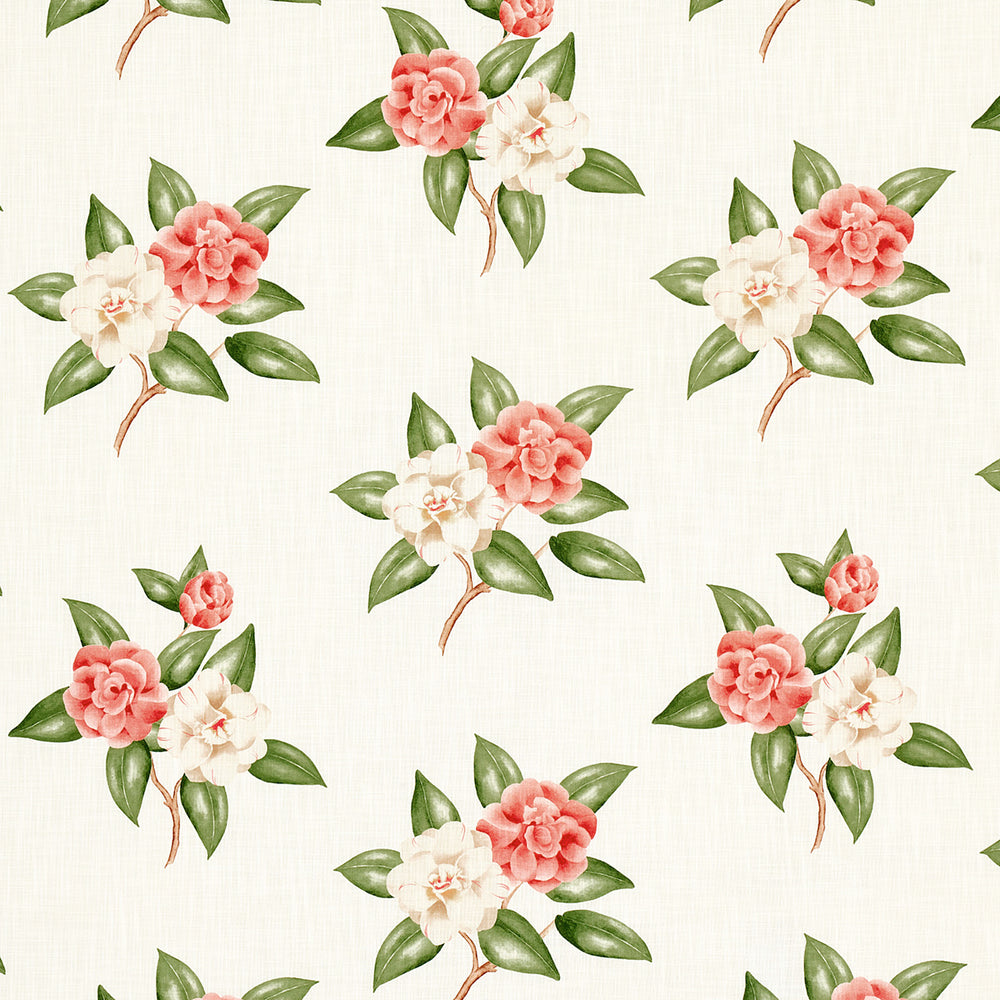 CASABLANCA FLORAL INDOOR/OUTDOOR | Coral