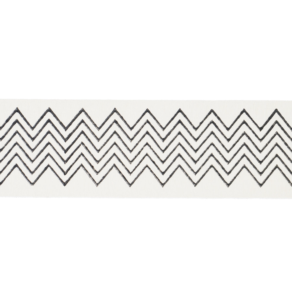 LEORA HAND BLOCKED TAPE NARROW | Charcoal