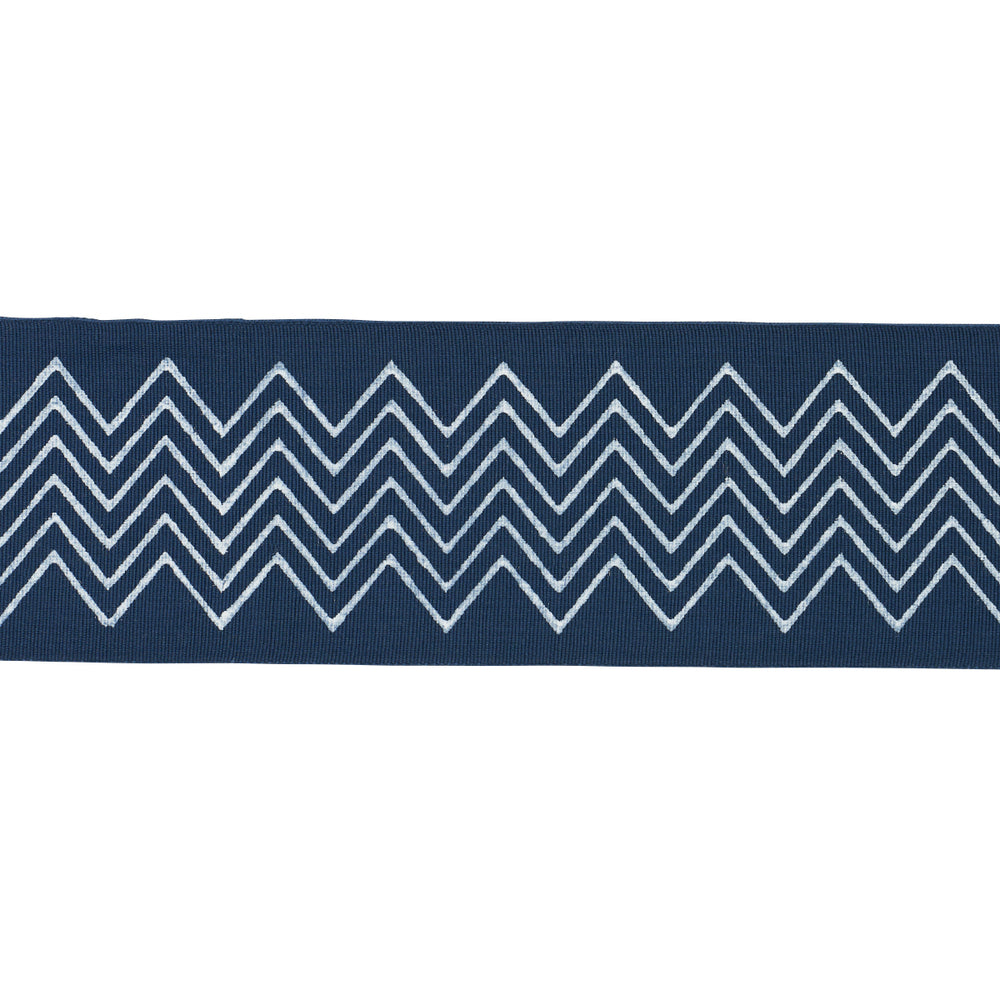 LEORA HAND BLOCKED TAPE NARROW | Indigo