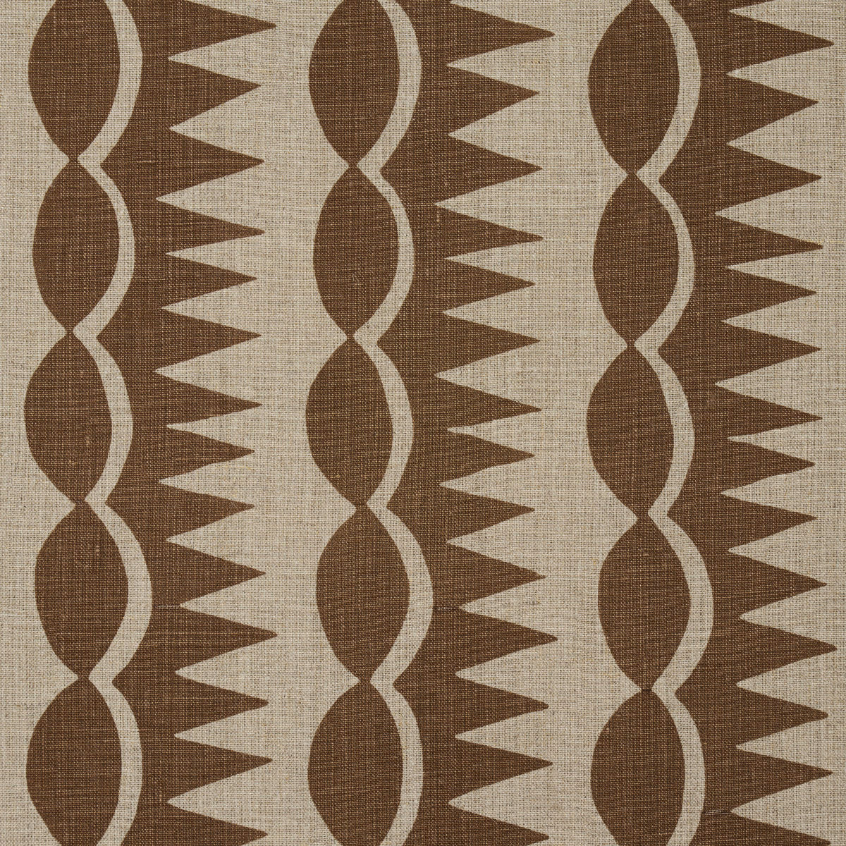 DAGGER STRIPE | BROWN ON NATURAL