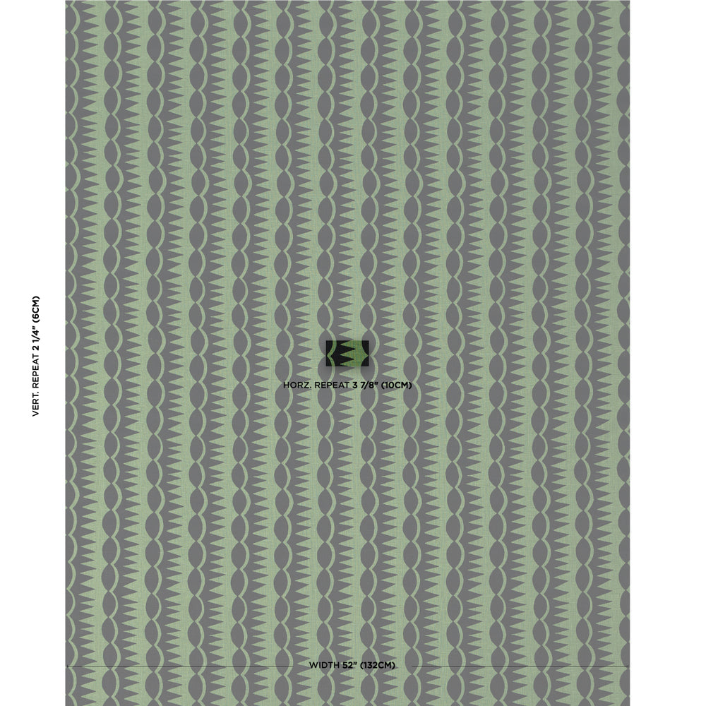 DAGGER STRIPE | Black On Green