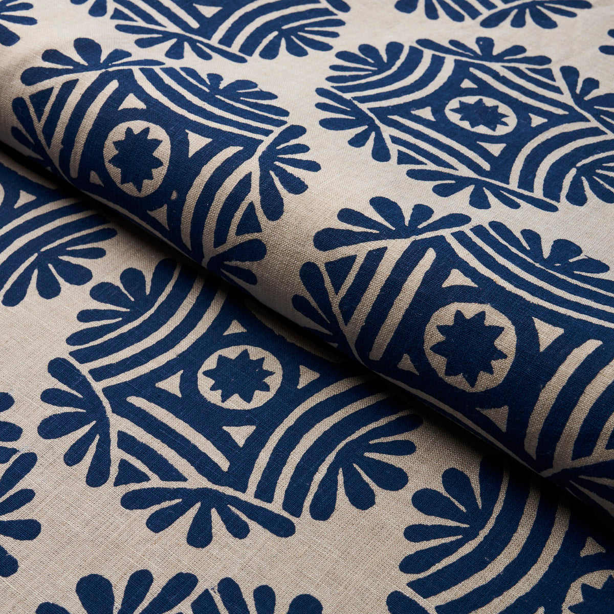 GILDED STAR BLOCK PRINT | Navy On Natural