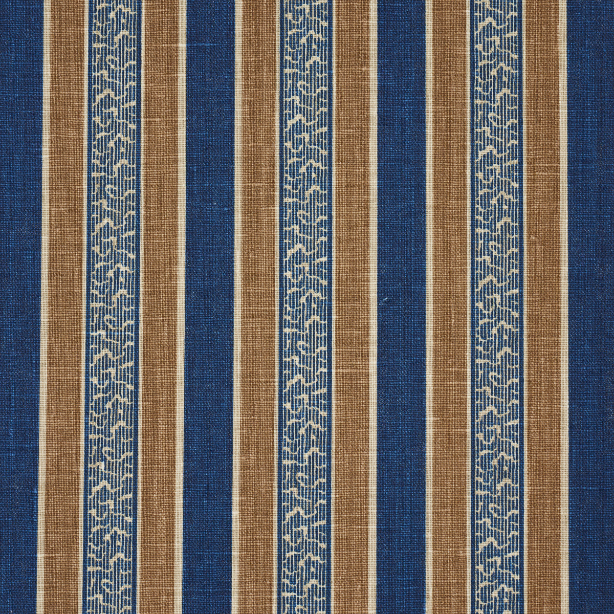 AUGUSTE STRIPE | Marine & Cognac