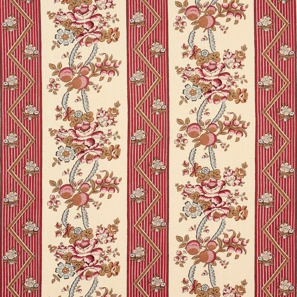 SYLVAIN FLORAL STRIPE | Rouge