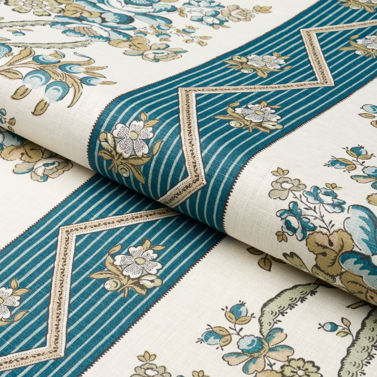 SYLVAIN FLORAL STRIPE | Teal