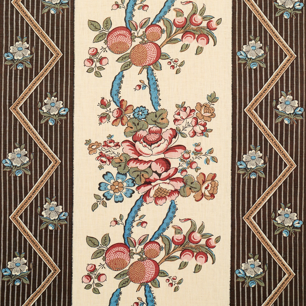 SYLVAIN FLORAL STRIPE | Noir