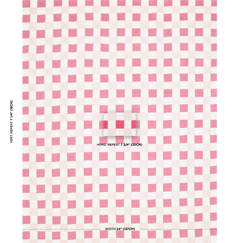 Chequer Hand Block Print | Pinks