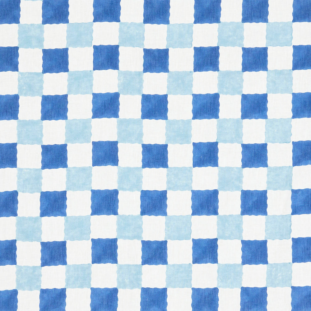 Chequer Hand Block Print | Blue