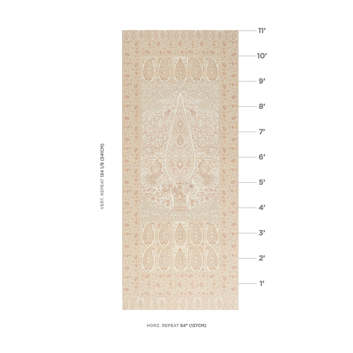 COLMERY PAISLEY PANEL | Parchment