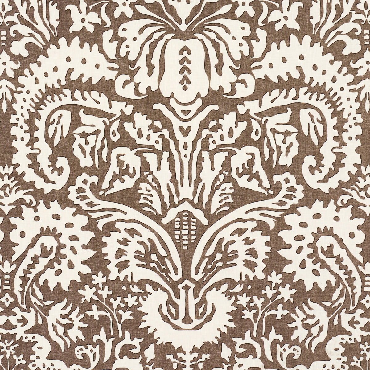 SUFFOLK DAMASK | BROWN