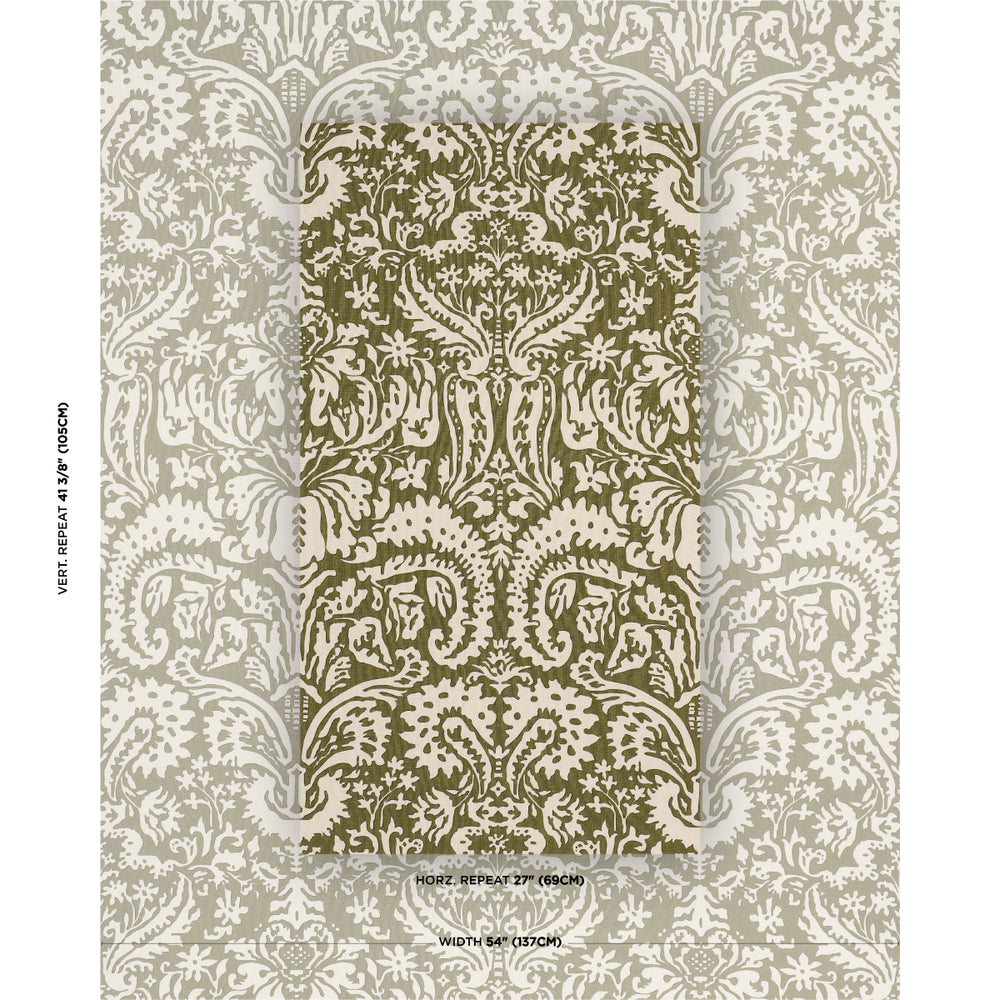 SUFFOLK DAMASK | Olive