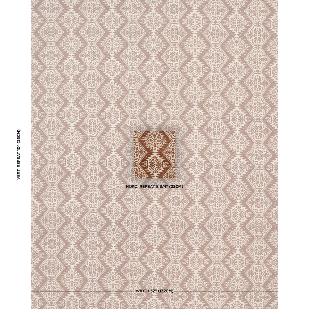 BERKELEY HAND PRINTED SILK | Chestnut