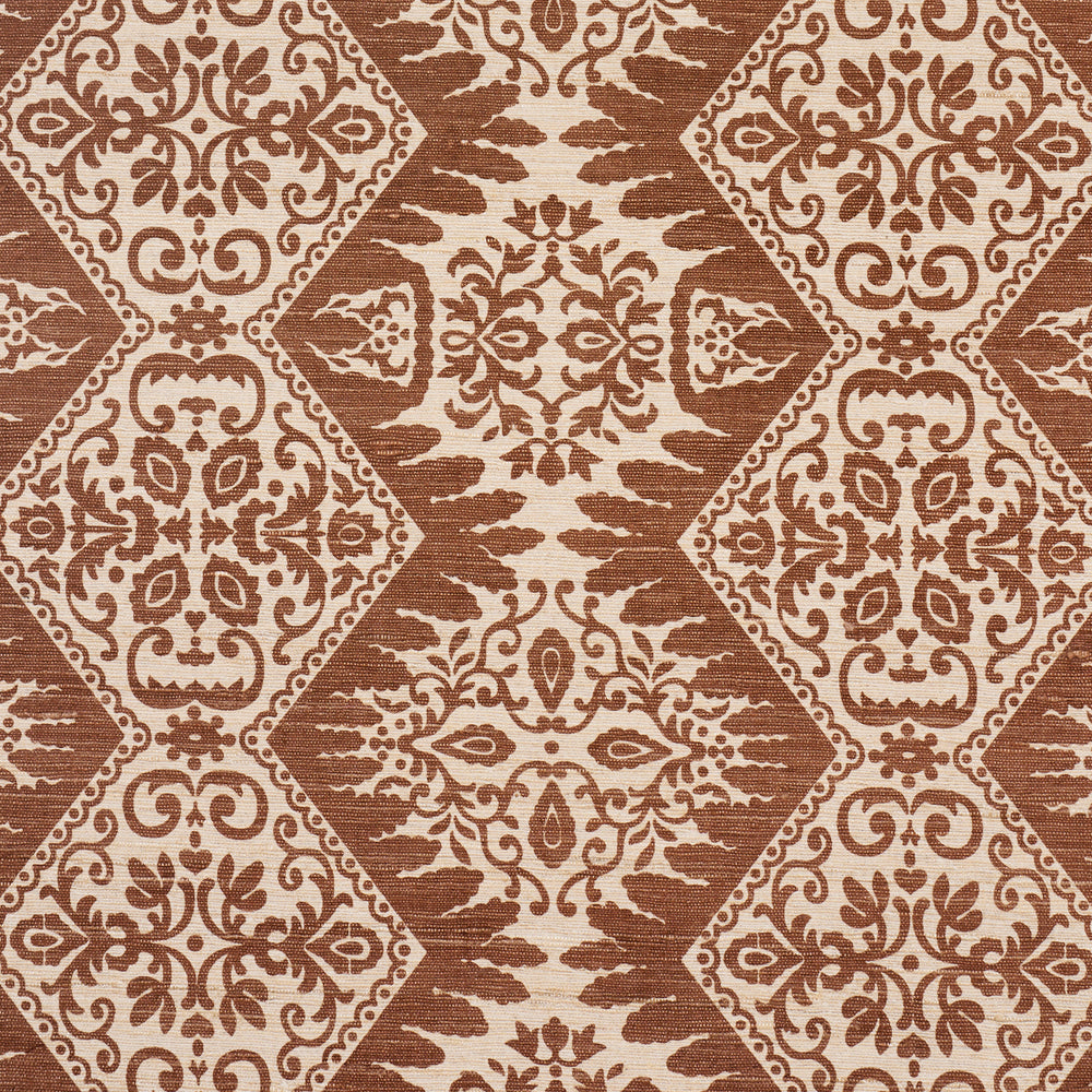 BERKELEY HAND PRINTED SILK | Chestnut