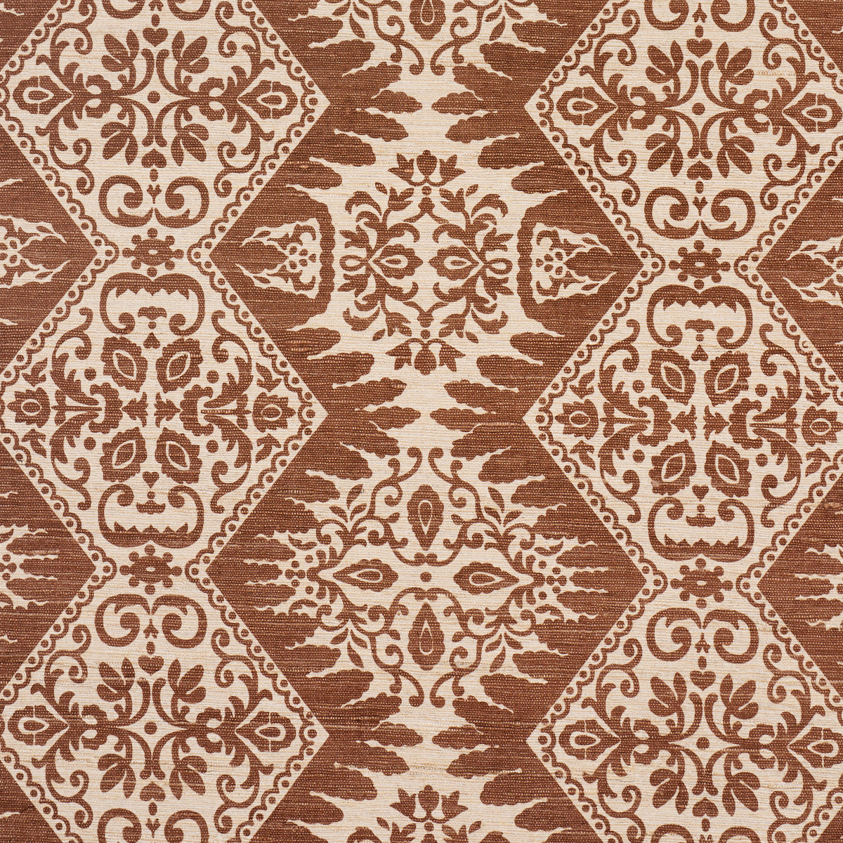 BERKELEY HAND PRINTED SILK | Chestnut