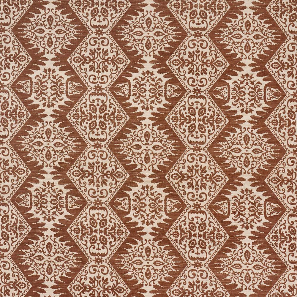 BERKELEY HAND PRINTED SILK | Chestnut