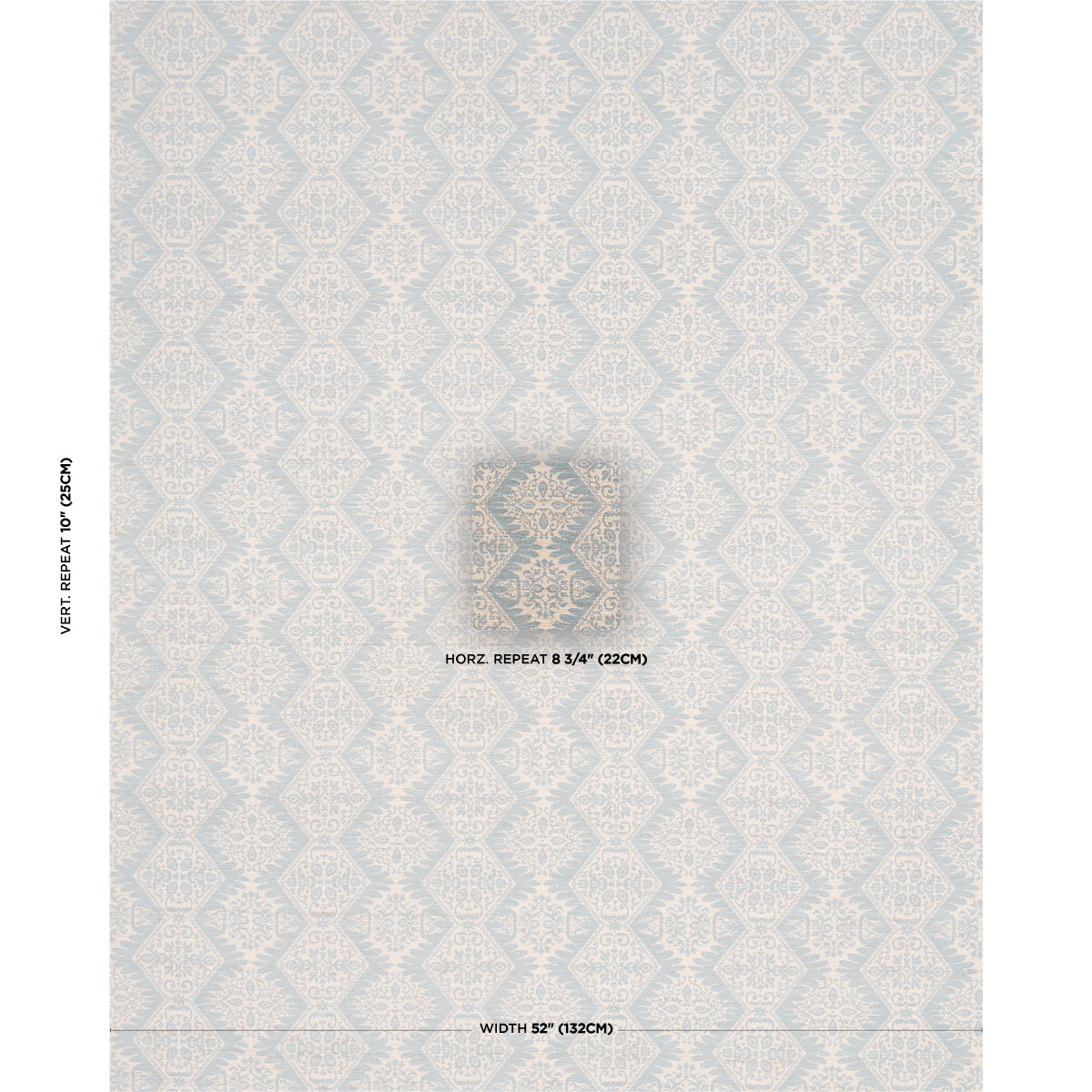 BERKELEY HAND PRINTED SILK | Cornflower