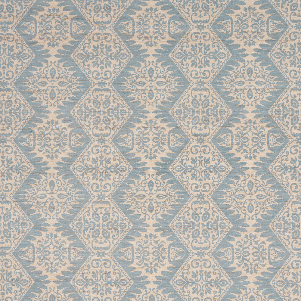 BERKELEY HAND PRINTED SILK | Cornflower