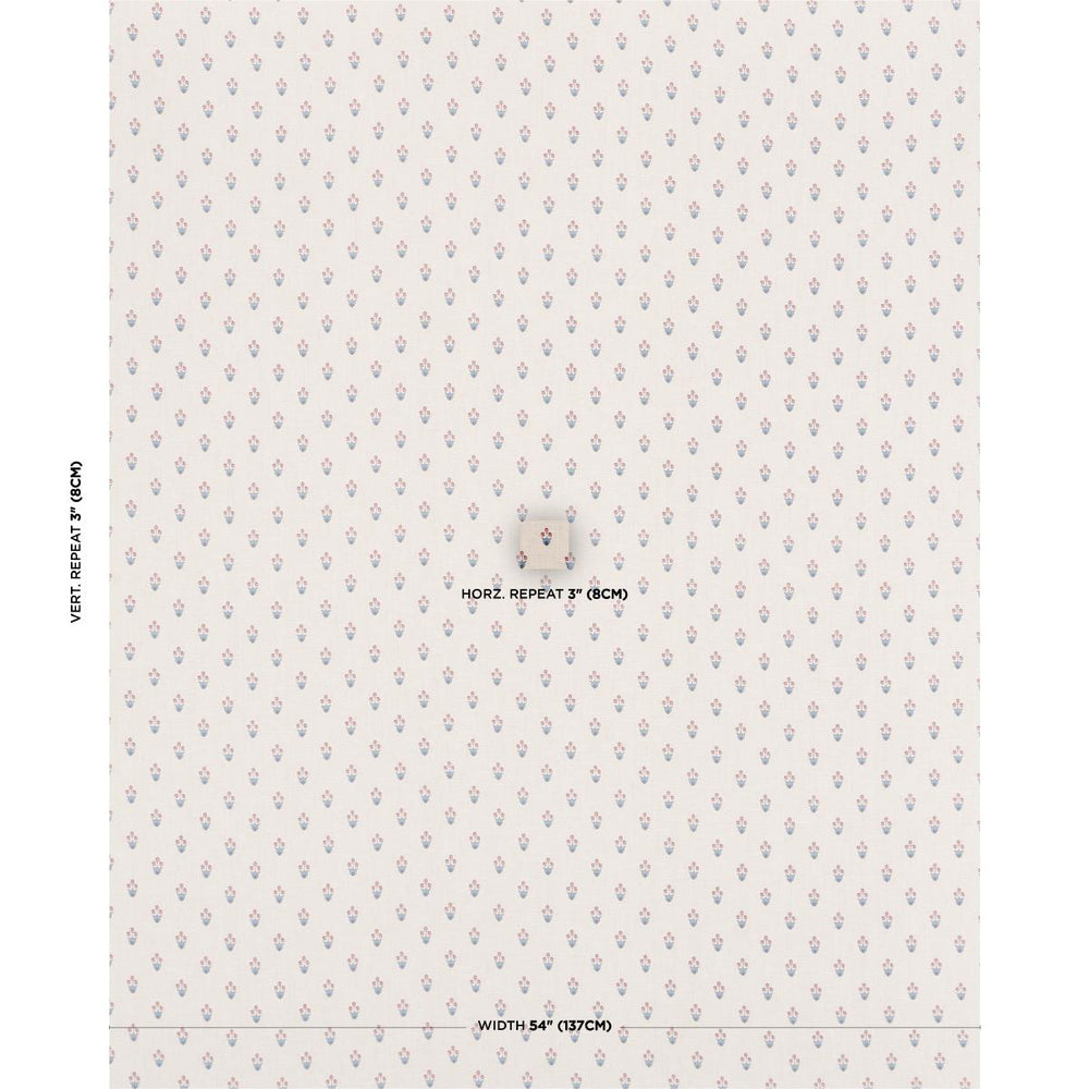 MOIRA HAND PRINT | Cerise & Ink