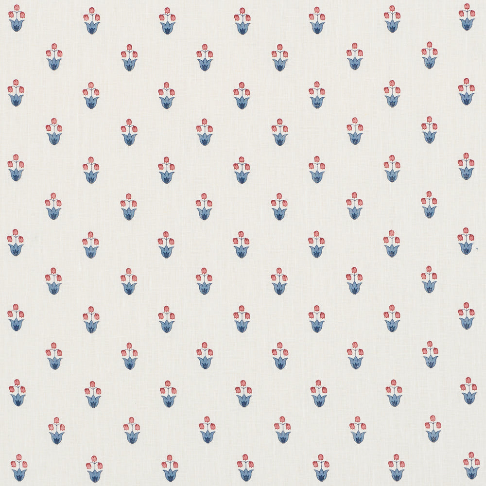 MOIRA HAND PRINT | Blue & Red