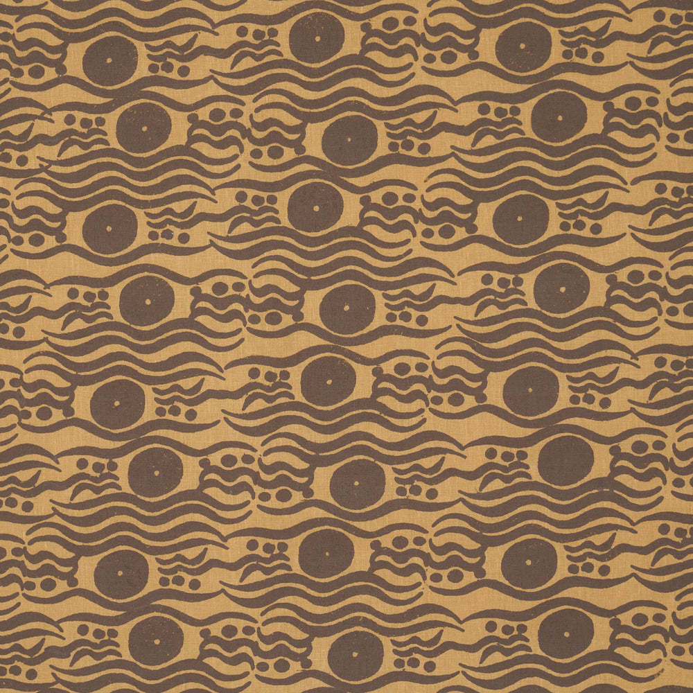 BOSPHORUS HAND BLOCK | Ochre & Brown