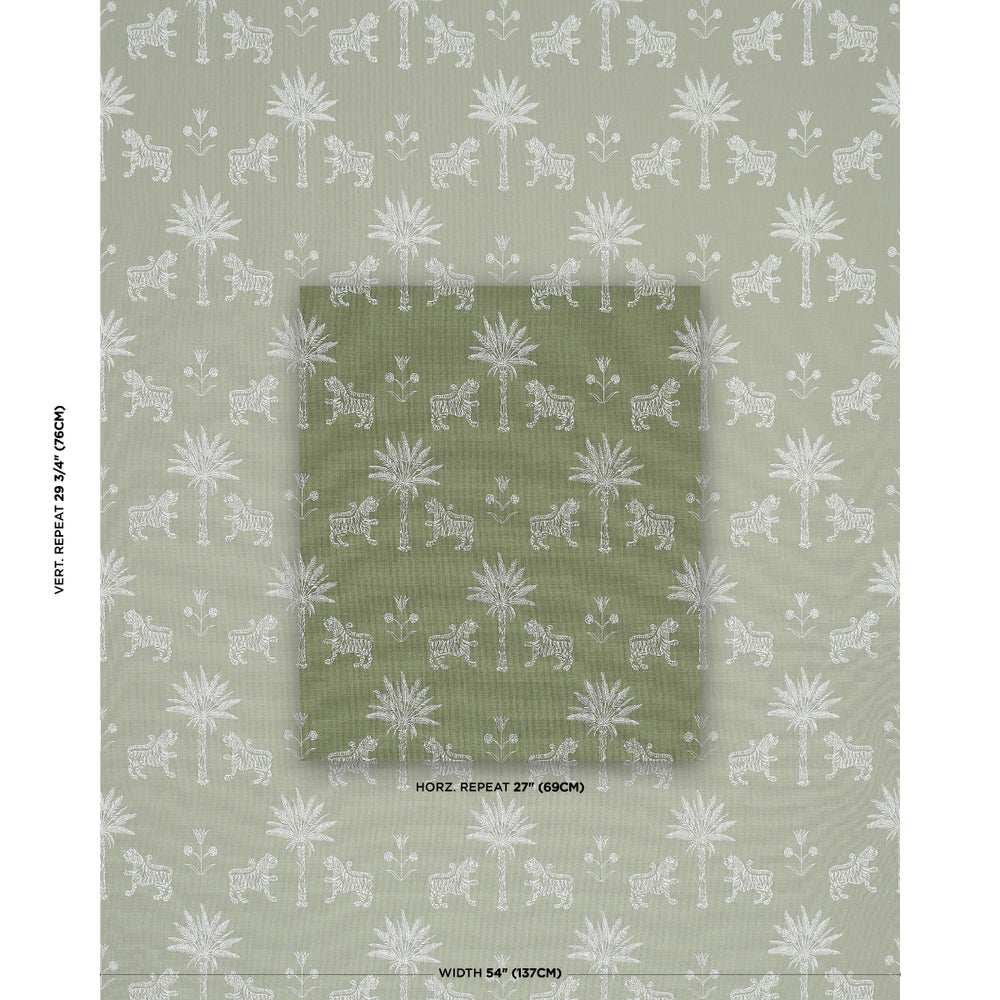 TIGER PALM SILHOUETTE OUTDOOR | Sage