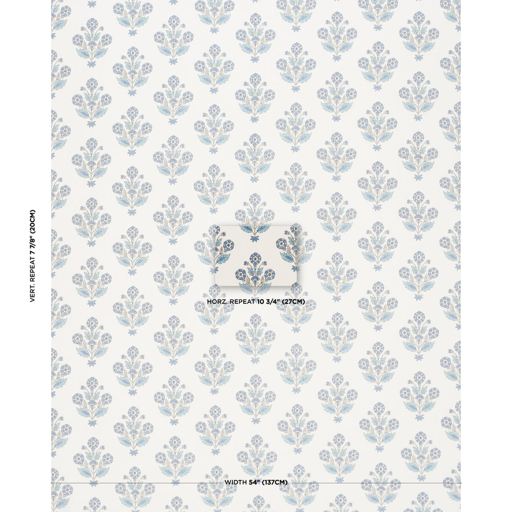DALILA HAND-SCREEN PRINT | Blue