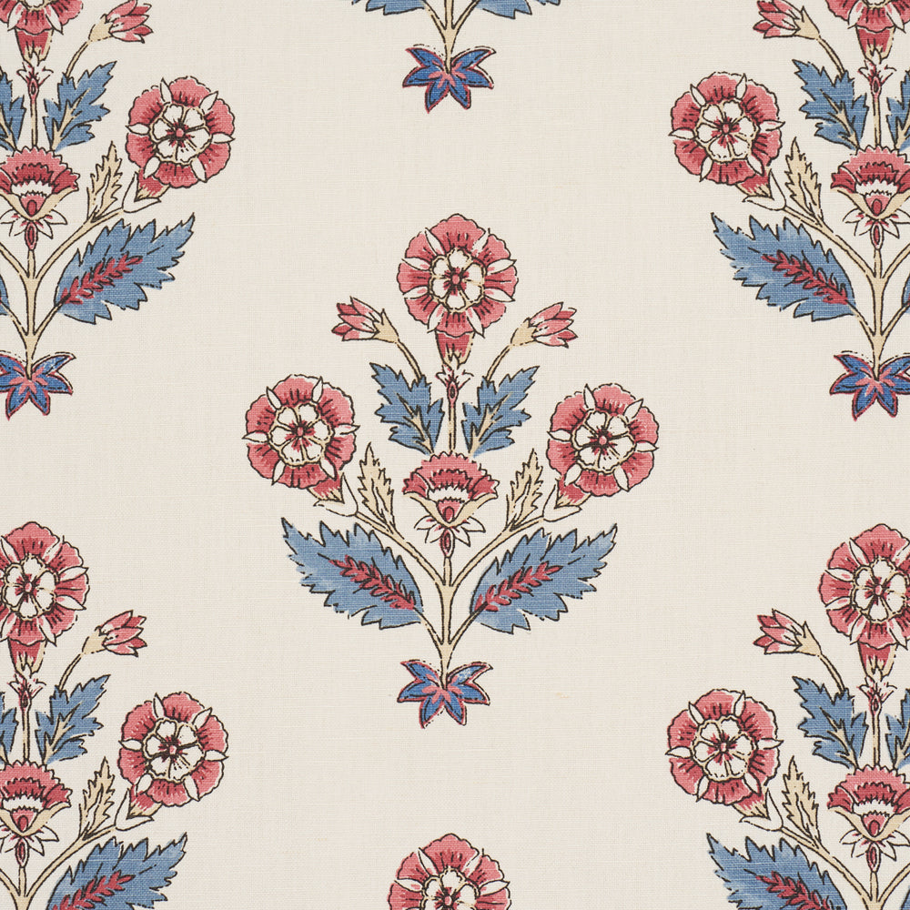DALILA HAND-SCREEN PRINT | Red & Blue