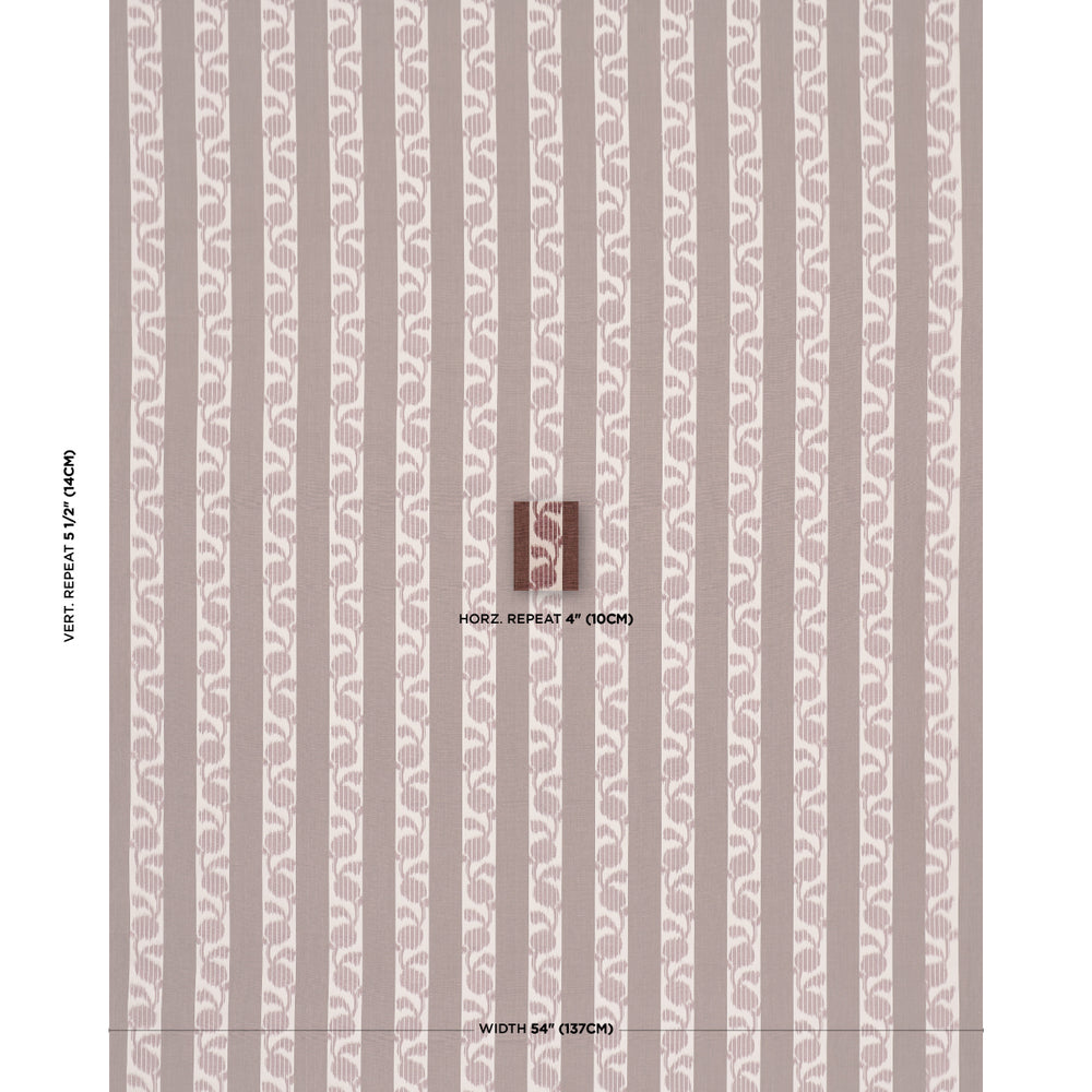 Priya Warp Print | Bordeaux