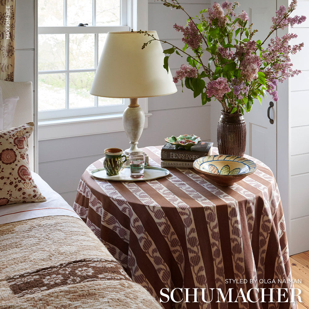 Priya Warp Print | Bordeaux