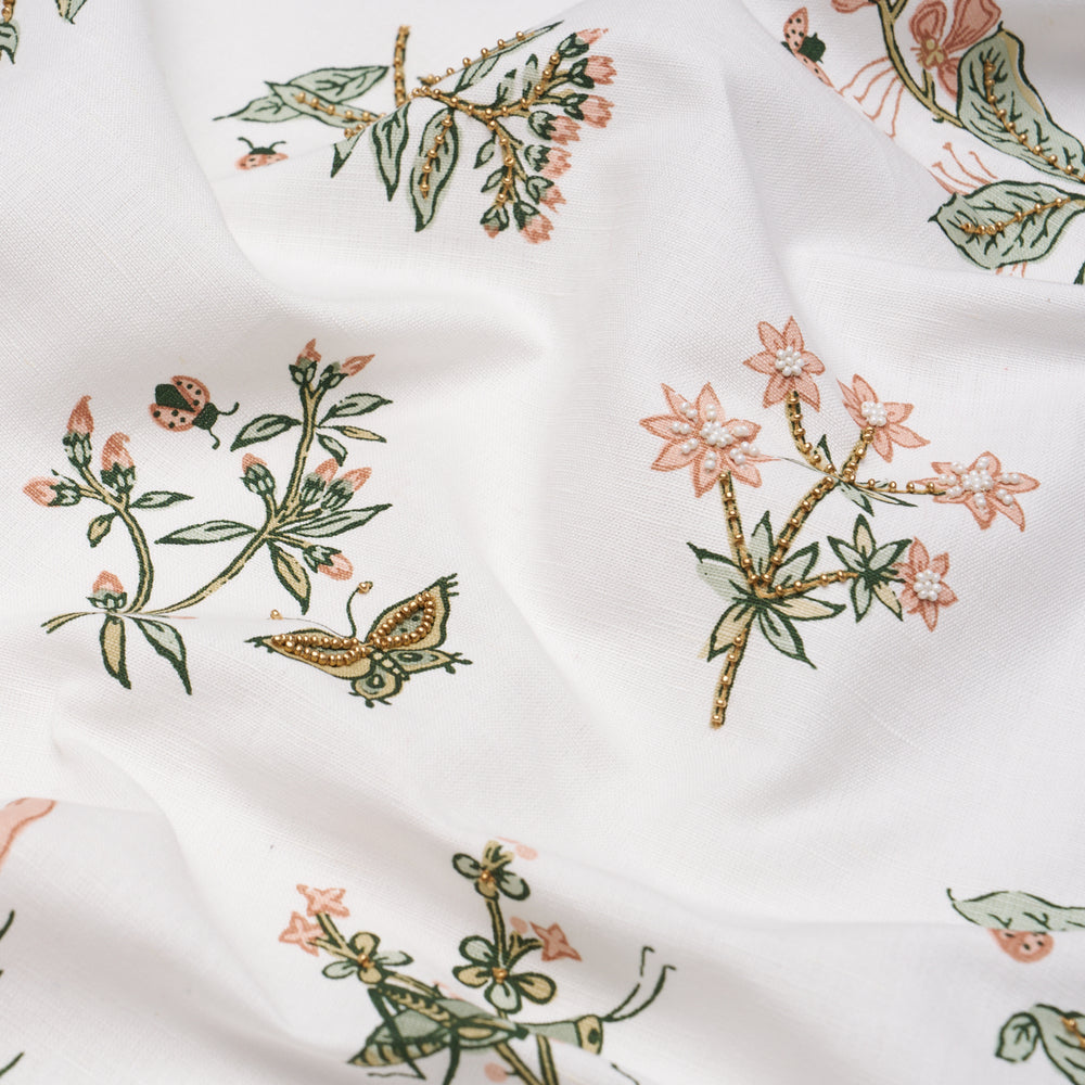 JETER DES FLEURS BEADED PRINT | Moss Phlox
