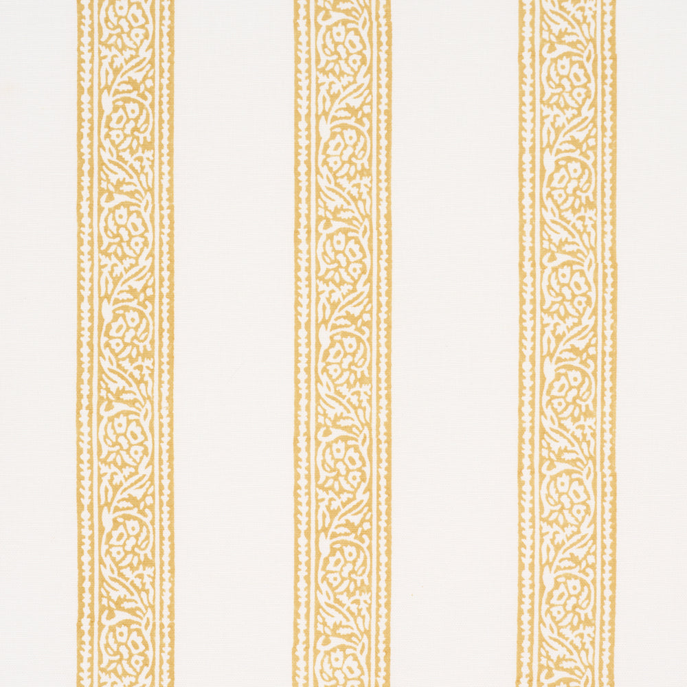 MAHDAVI STRIPE HAND-BLOCK PRINT | Yellow